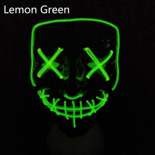 Load image into Gallery viewer, Halloween LED Glow Masks Horror Rave