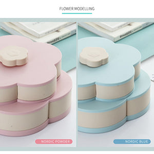 Petal-Shape Rotating Snack Box Candy