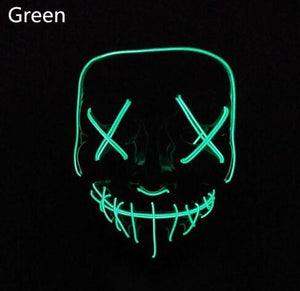 Halloween LED Glow Masks Horror Rave