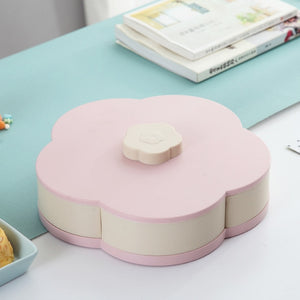 Petal-Shape Rotating Snack Box Candy