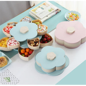 Petal-Shape Rotating Snack Box Candy