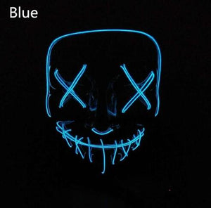 Halloween LED Glow Masks Horror Rave