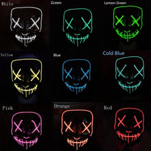 Load image into Gallery viewer, Halloween LED Glow Masks Horror Rave