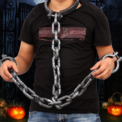 Halloween Props Chain Handcuffs Cosplay