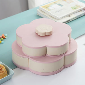 Petal-Shape Rotating Snack Box Candy